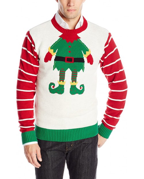 Assorted Elf Crew Neck Xmas Sweaters at Men’s Clothing store
