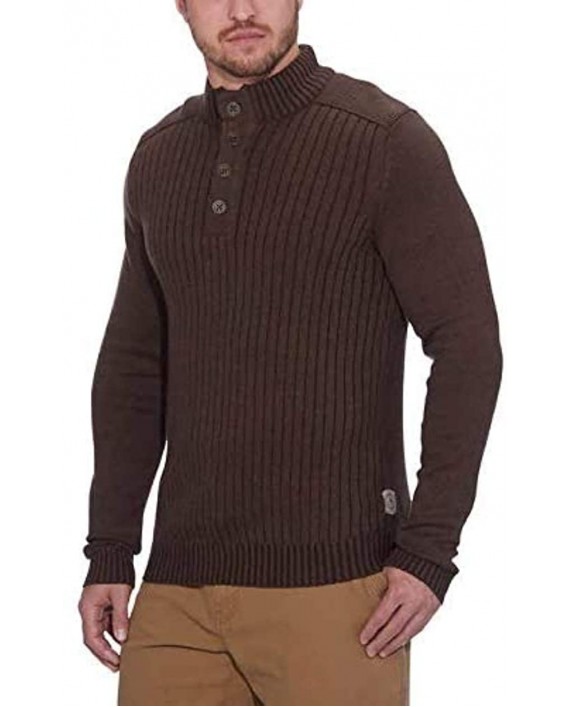 Bass GH Men's Sherpa Lined Mock Neck Sweater at Men’s Clothing store