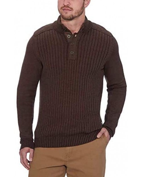 Bass GH Men's Sherpa Lined Mock Neck Sweater at  Men’s Clothing store