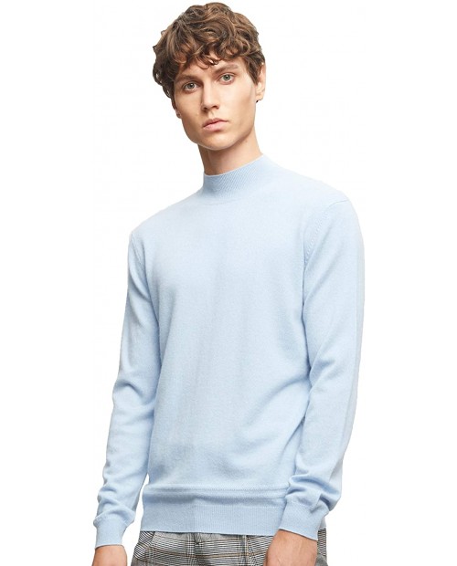 BEYOND FASHION Men's 100% Pure Cashmere Sweater Turtle Neck Long Sleeve Pullover at  Men’s Clothing store