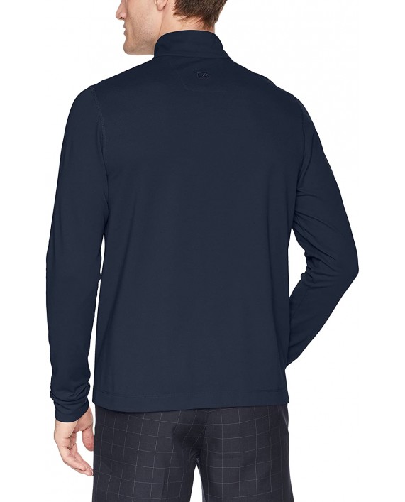 Cutter & Buck Men's Drytec UPF 50+ Cotton Advantage Zip Mock Pullover at Men’s Clothing store