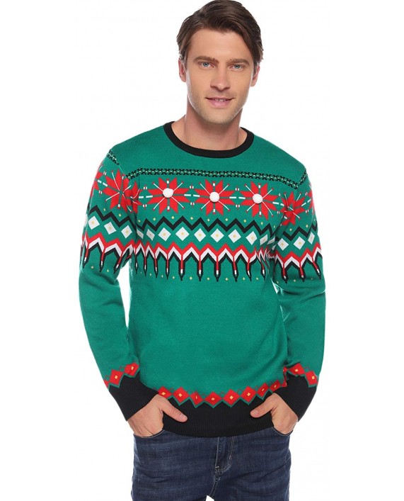 Hawiton Family Matching Ugly Xmas Sweater Long Sleeve Christmas Sweater Knit Sweaters Pullover Built-in Gloves at Women’s Clothing store
