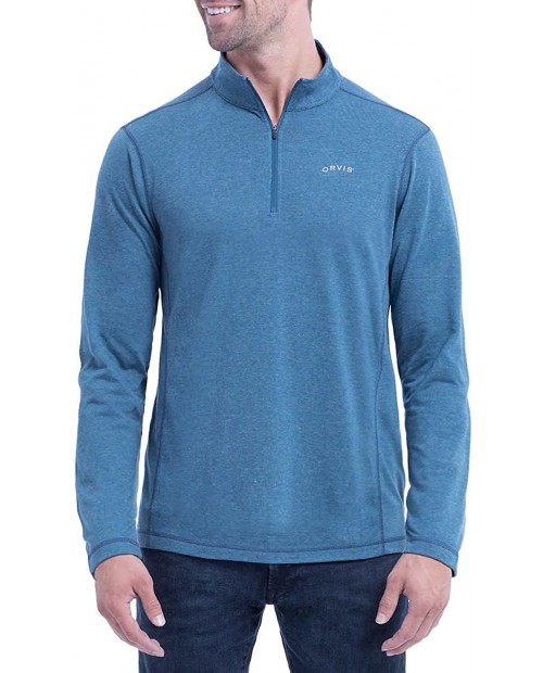 Orvis Mens Sandy Point ¼ Zip Pullover XX-Large Blue