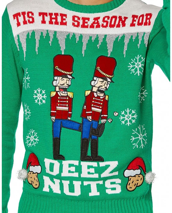 Spencer's Unisex Nutcrackers Ugly Christmas Sweater at Men’s Clothing store