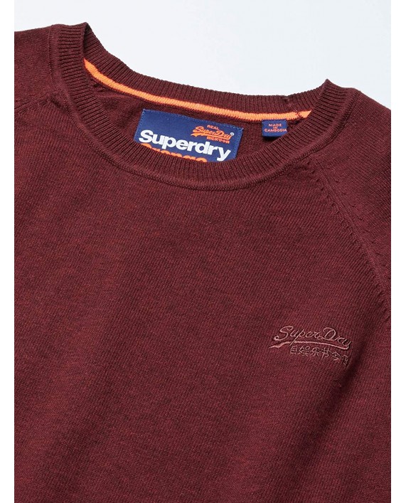 Superdry Men's Orange Label Cotton Crew Sweater at Men’s Clothing store