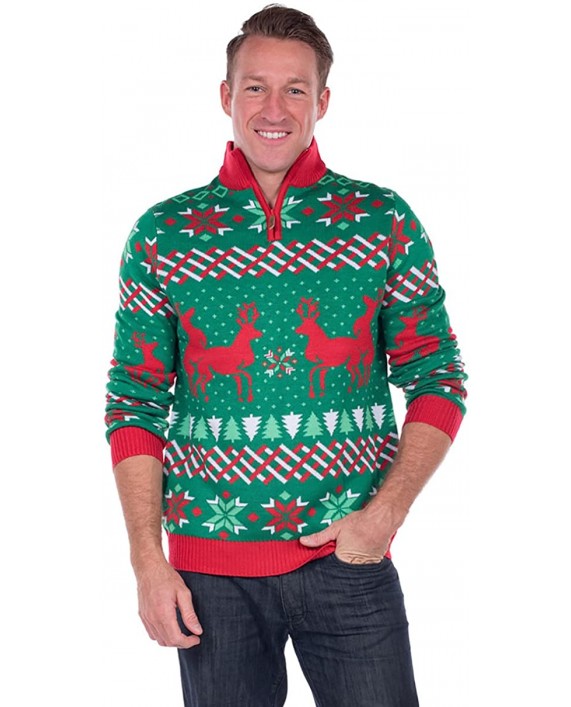 Tipsy Elves Men's Christmas Passion Sweater - Humping Reindeer Ugly Christmas Sweater
