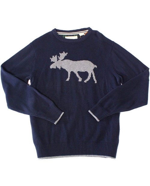 Weatherproof Mens Moose Pullover Sweater at  Men’s Clothing store