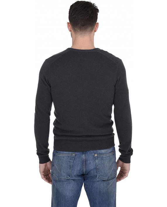 Cashmeren Men's Button Down Cardigan 100% Pure Cashmere Classic Knit V-Neck Sweater