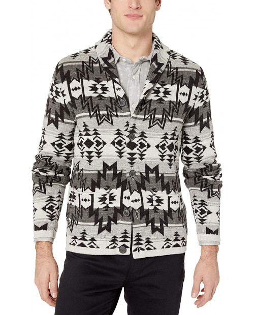 Lucky Brand Men's Ombre Shawl Cardigan Sweater at  Men’s Clothing store