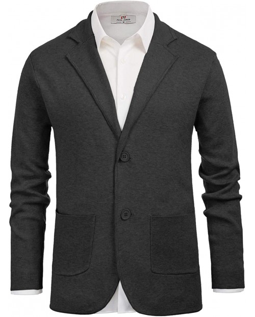 PJ PAUL JONES Mens Cardigan Sweater Shawl Collar Button Down Knitwear at  Men’s Clothing store