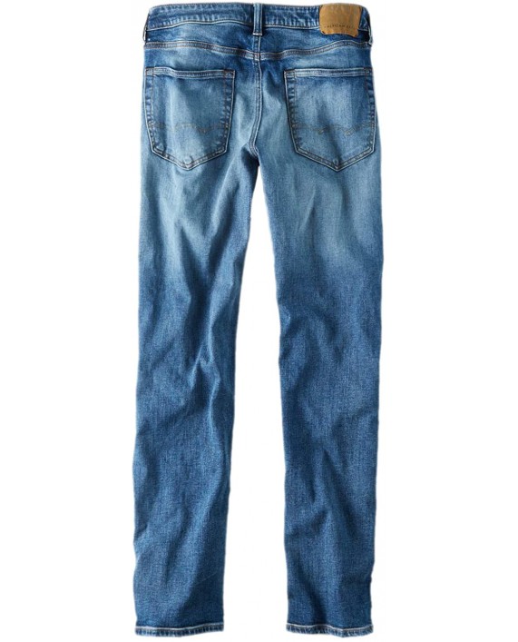 American Eagle Mens 4887857 Nex t Level Original Straight Jean Medium Bright Indigo at Men’s Clothing store