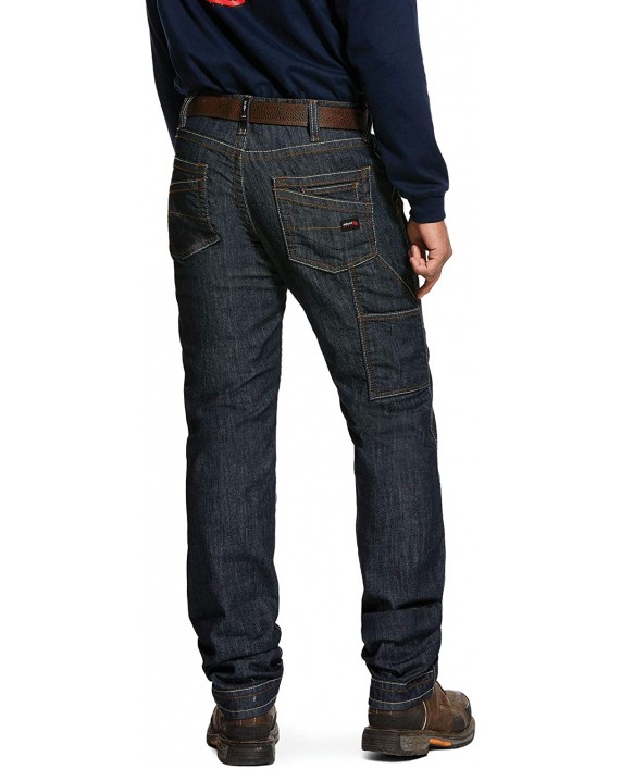 ARIAT Men's Fr M4 Low Rise Stretch Duralight Workhorse Stackable Straight Leg Jean at Men’s Clothing store