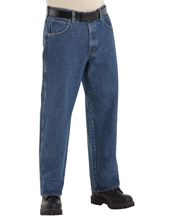Bulwark Men's Flame-Resistant Relaxed-Fit Stone-Washed Jean Stone-wash