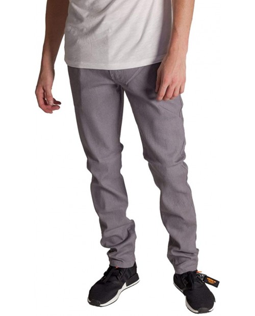 KAYDEN.K Men's Skinny Fit 100% Raw Unwashed Stretch Denim Zipper Fly Jean Pants at  Men’s Clothing store