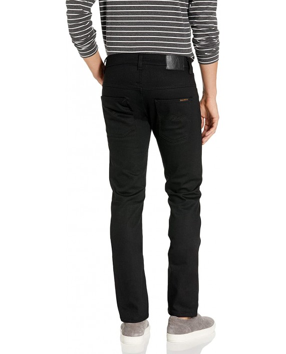 Nudie Jeans Men's Thin Finn Jean in Dry Cold Black at Men’s Clothing store