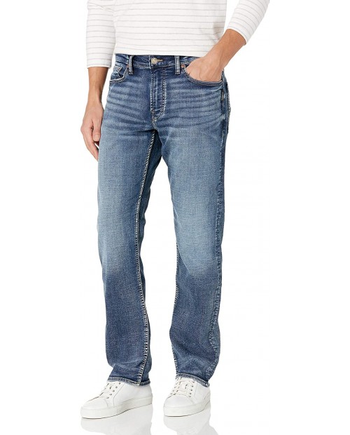 Silver Jeans Co. Men's Grayson Easy Fit Straight Leg Jeans at  Men’s Clothing store
