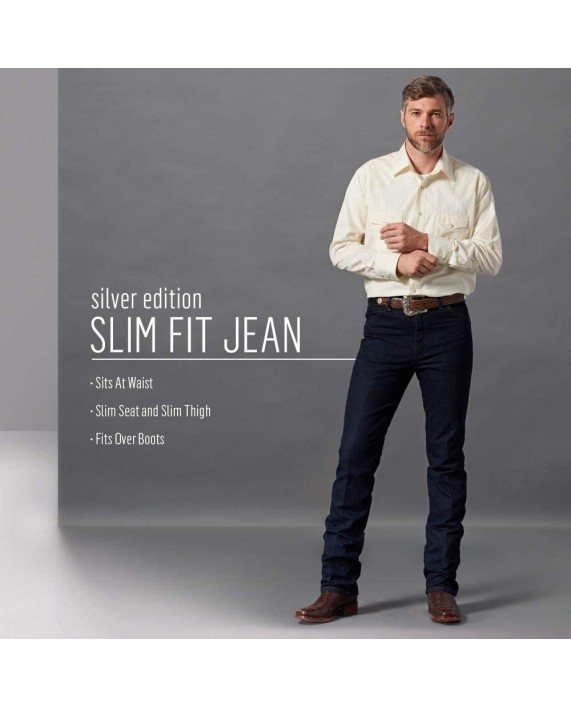 Wrangler Men's Silver Edition Slim Fit Jeans at Men’s Clothing store