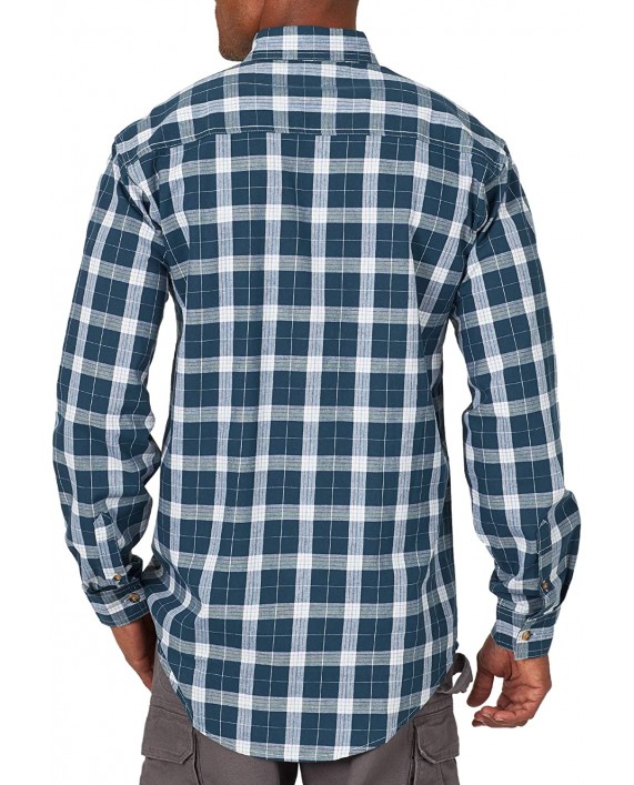 Wrangler Riggs Workwear Men's Long Sleeve Foreman Plaid Workshirt