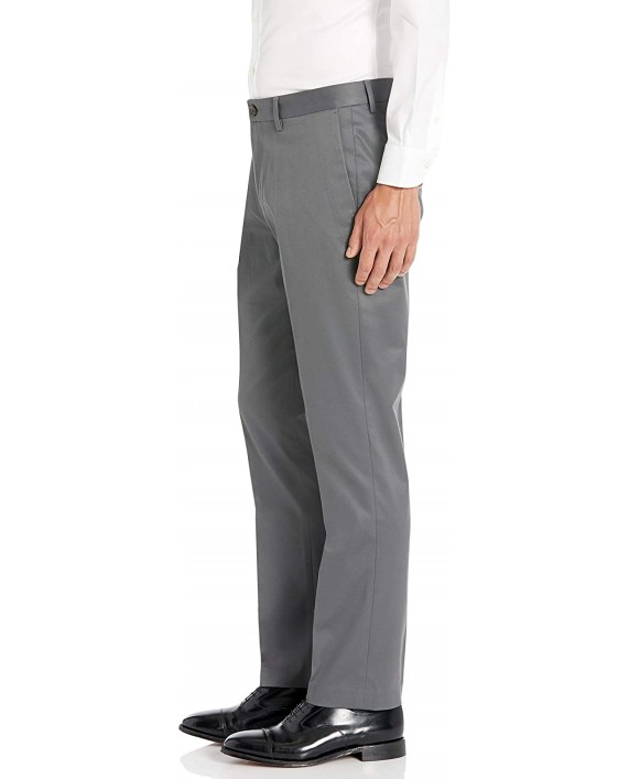 Brand - Buttoned Down Men's Athletic Fit Non-Iron Dress Chino Pant Dark Grey 42W x 32L