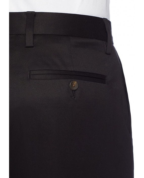 Brand - Buttoned Down Men's Relaxed Fit Flat Front Non-Iron Dress Chino Pant Black 50W x 30L Big and Tall