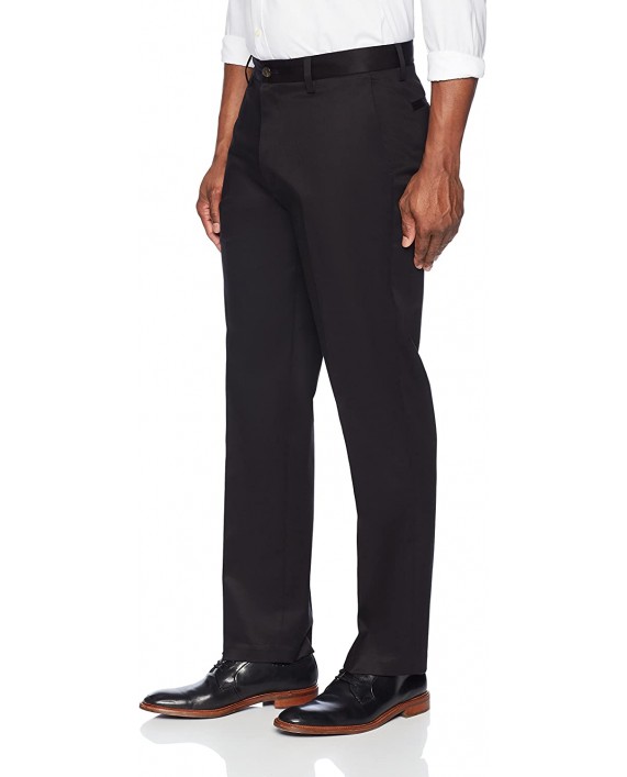Brand - Buttoned Down Men's Relaxed Fit Flat Front Non-Iron Dress Chino Pant Black 42W x 30L
