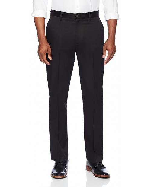  Brand - Buttoned Down Men's Relaxed Fit Flat Front Non-Iron Dress Chino Pant Black 50W x 30L Big and Tall