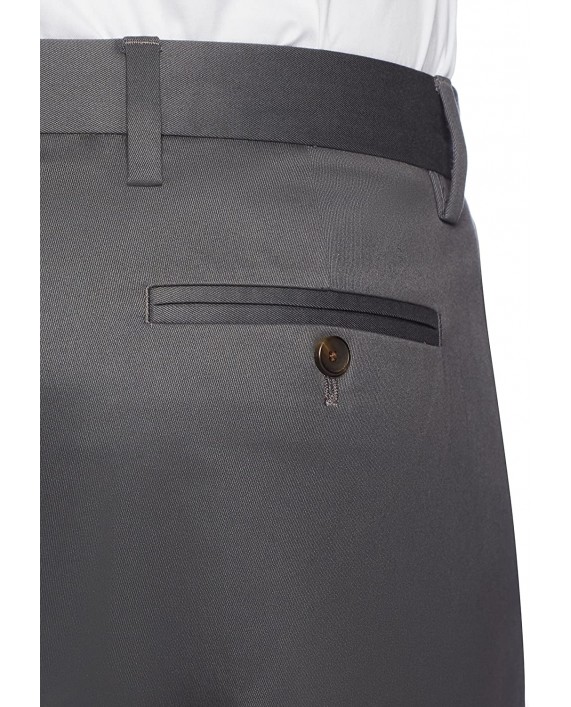 Brand - Buttoned Down Men's Relaxed Fit Flat Front Non-Iron Dress Chino Pant Dark Grey 35W x 30L