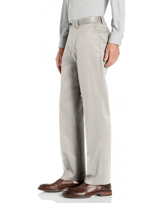 Brand - Buttoned Down Men's Relaxed Fit Flat Front Non-Iron Dress Chino Pant Heather Light Grey 35W x 34L