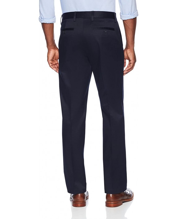 Brand - Buttoned Down Men's Relaxed Fit Flat Front Non-Iron Dress Chino Pant Navy 42W x 30L