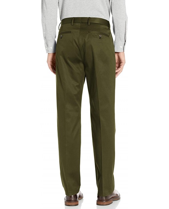 Brand - Buttoned Down Men's Relaxed Fit Flat Front Non-Iron Dress Chino Pant Olive 38W x 36L