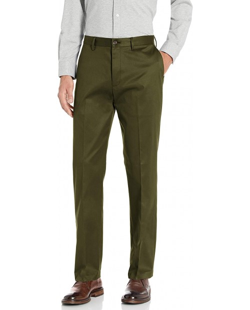  Brand - Buttoned Down Men's Relaxed Fit Flat Front Non-Iron Dress Chino Pant Olive 38W x 36L