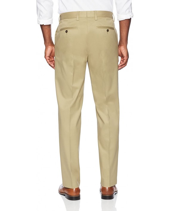 Brand - Buttoned Down Men's Relaxed Fit Flat Front Non-Iron Dress Chino Pant Wheat 34W x 36L Big and Tall