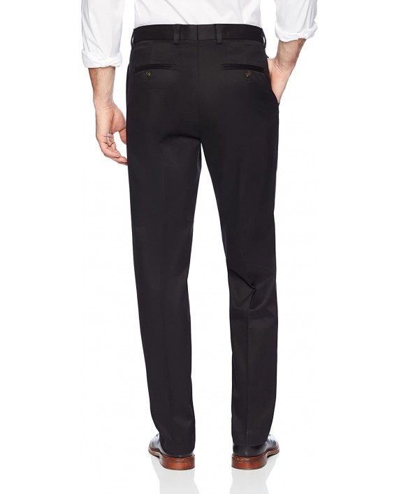 Brand - Buttoned Down Men's Relaxed Fit Pleated Non-Iron Dress Chino Pant Black 30W x 32L