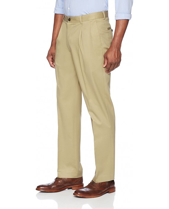 Brand - Buttoned Down Men's Relaxed Fit Pleated Non-Iron Dress Chino Pant Wheat 36W x 28L