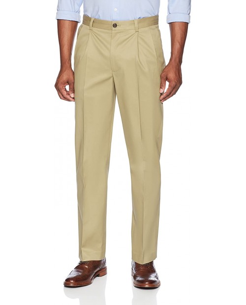  Brand - Buttoned Down Men's Relaxed Fit Pleated Non-Iron Dress Chino Pant Wheat 36W x 28L