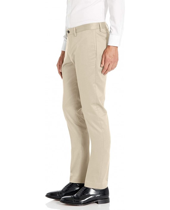 Brand - Buttoned Down Men's Skinny Fit Non-Iron Dress Chino Pant Khaki 30W x 32L