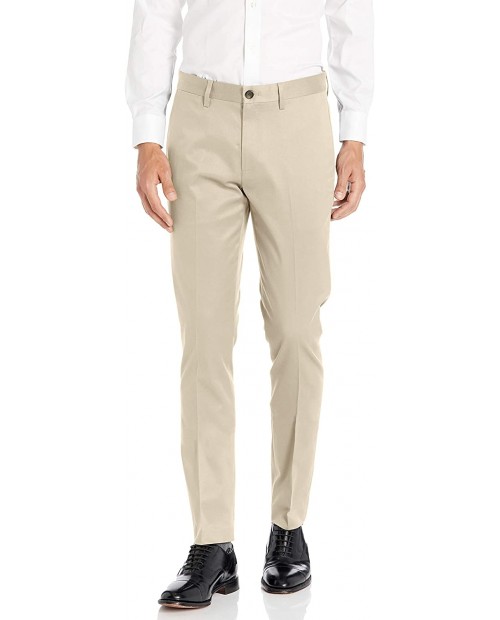  Brand - Buttoned Down Men's Skinny Fit Non-Iron Dress Chino Pant Khaki 30W x 32L