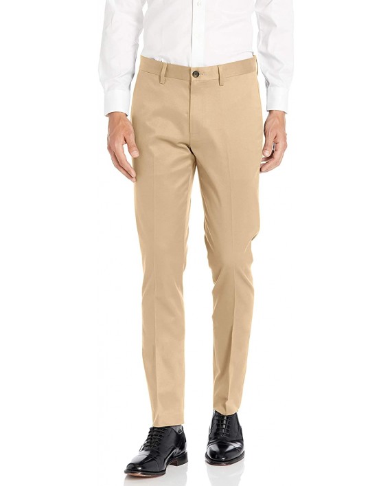 Brand - Buttoned Down Men's Skinny Fit Non-Iron Dress Chino Pant Wheat 33W x 30L