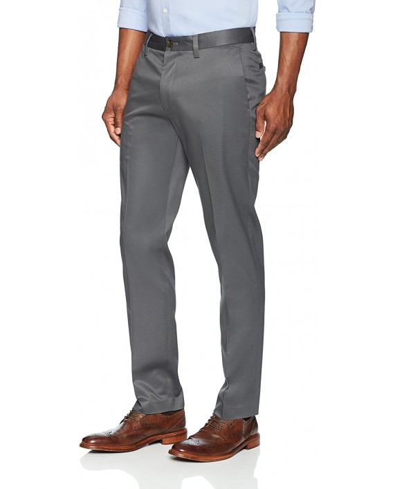 Brand - Buttoned Down Men's Slim Fit Non-Iron Dress Chino Pant Dark Grey 35W x 29L