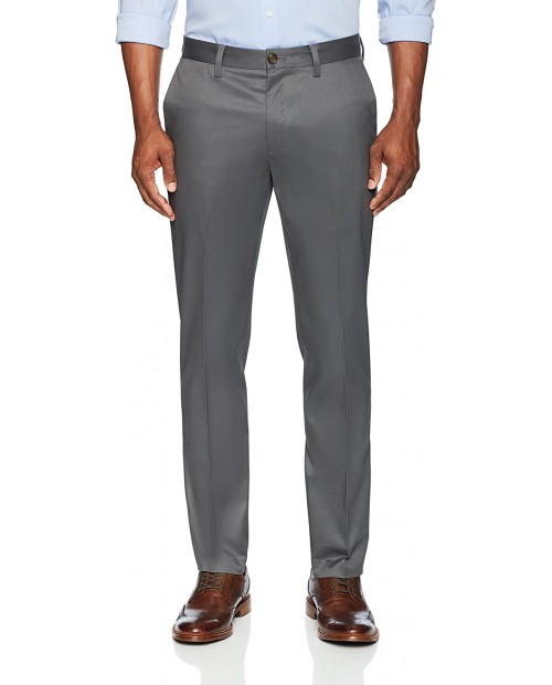  Brand - Buttoned Down Men's Slim Fit Non-Iron Dress Chino Pant Dark Grey 35W x 29L