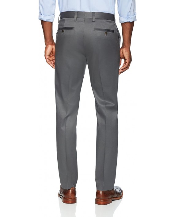 Brand - Buttoned Down Men's Slim Fit Non-Iron Dress Chino Pant Dark Grey 38W x 32L
