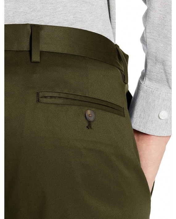 Brand - Buttoned Down Men's Slim Fit Non-Iron Dress Chino Pant Olive 35W x 32L