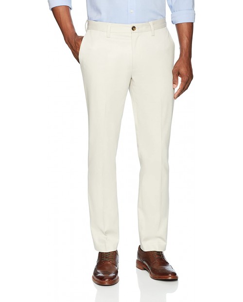 Brand - Buttoned Down Men's Slim Fit Non-Iron Dress Chino Pant Stone 32W x 29L