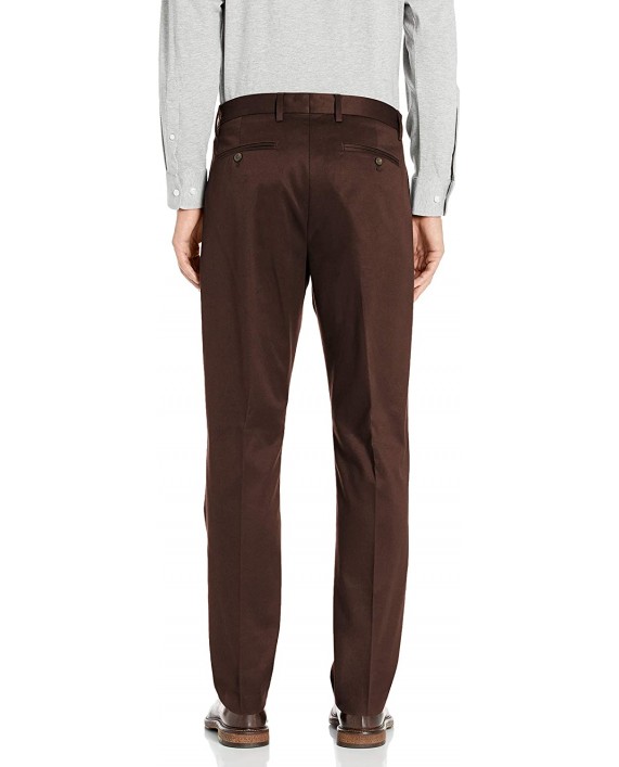 Brand - Buttoned Down Men's Straight Fit Non-Iron Dress Chino Pant Brown 48W x 30L