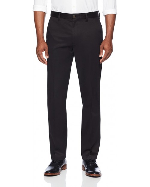  Brand - Buttoned Down Men's Straight Fit Stretch Non-Iron Dress Chino Pant Black 56W x 32L Big and Tall