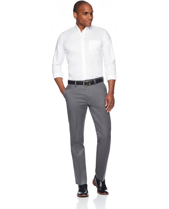 Brand - Buttoned Down Men's Straight Fit Stretch Non-Iron Dress Chino Pant Dark Grey 40W x 32L