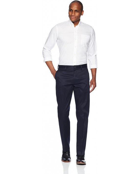 Brand - Buttoned Down Men's Straight Fit Stretch Non-Iron Dress Chino Pant Navy 34W x 29L