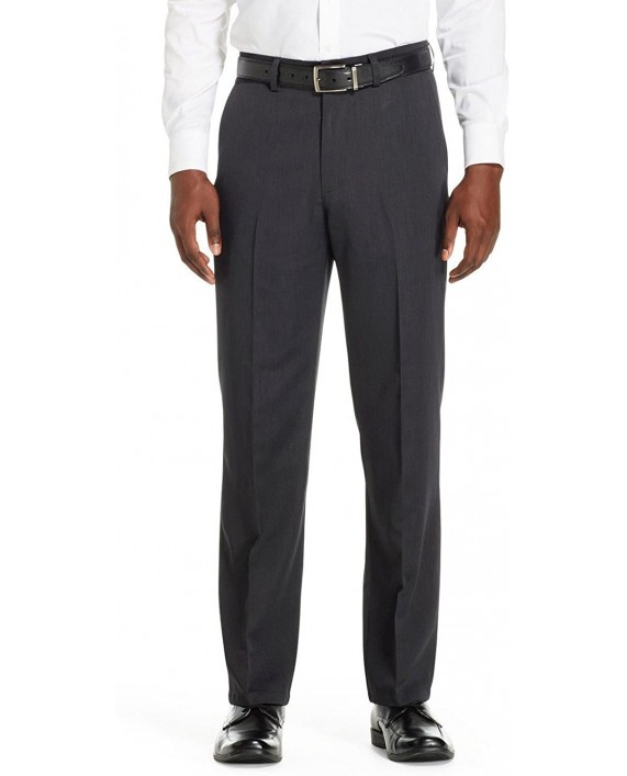 Haggar H26 Men's Classic Fit Performance Fit Pants Charcoal Heather at Men’s Clothing store