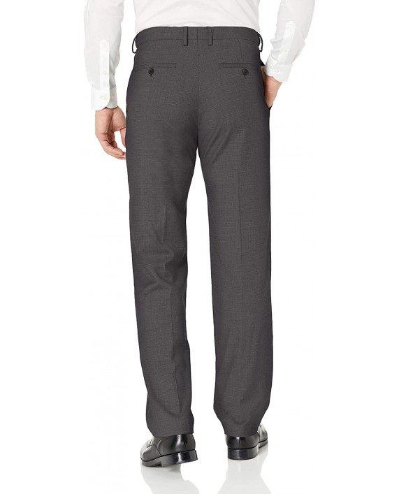 Haggar Men's Texture Weave Stretch Classic Fit Suit Separate Pant at Men’s Clothing store