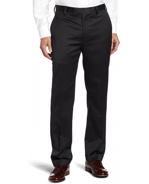 Louis Raphael Men's Modern Fit Flat Front Wool Blend Suit Separate Dress Pant at Men’s Clothing store Business Suit Pants Separates